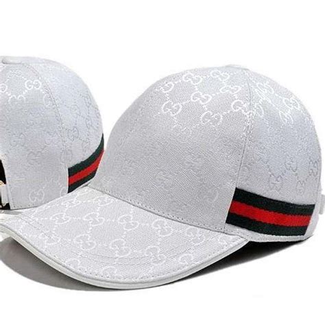 white gucci hats